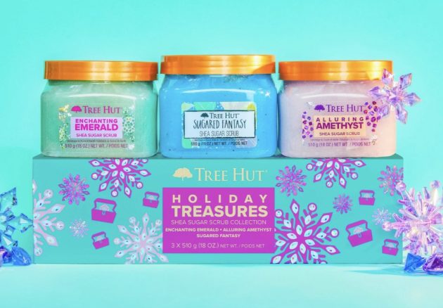 Tree Hut Holiday Treasures Body Scrub Gift Set Only 20 Money Saving 